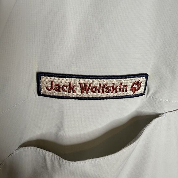 Bundle Of 2 Jack Wolfskin Asia Wanderwhim Shirts Snap Up Patch Men’s Large - Picture 15 of 16